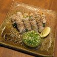 蒸豚のスタミナ巻き
