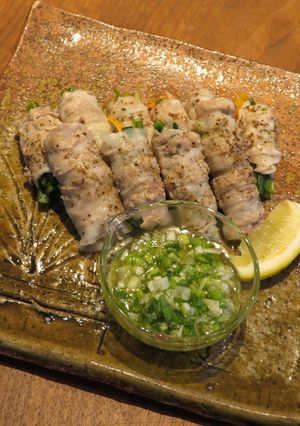 蒸豚のスタミナ巻き-レシピのメイン写真