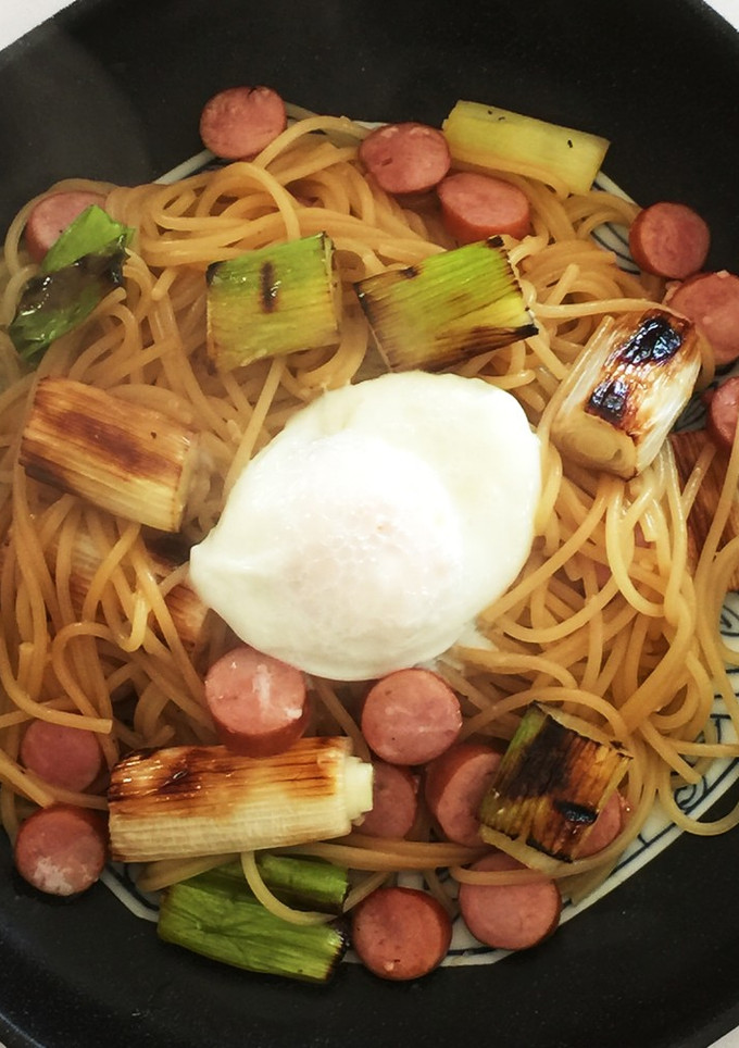 太長ネギの簡単和風パスタ-レシピのメイン写真