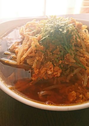 天カスでコク旨ピリ辛もやし醤油ラーメン☆-レシピのメイン写真