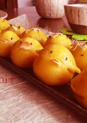 ぶさぴよちゃんのスイートポテト-レシピのメイン写真