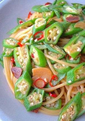 ＊パスタ★オクラのペペロンチーノ-レシピのメイン写真