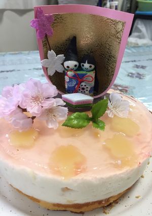 フルーチェでおひな様ケーキ-レシピのメイン写真