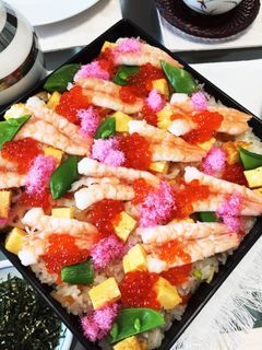 ひな祭りに彩り綺麗なちらし寿司-レシピのメイン写真
