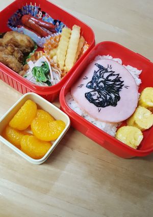 海苔アートお弁当❕（次女作w）-レシピのメイン写真