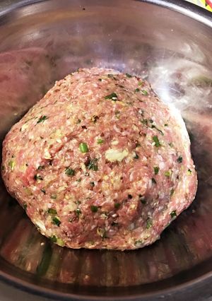 【万能ねぎと】餃子の餡【椎茸入れた】-レシピのメイン写真