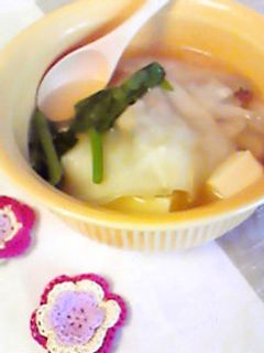 ワンタン湯豆腐-レシピのメイン写真