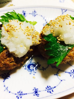 大葉と舞茸香る和風ハンバーグ-レシピのメイン写真