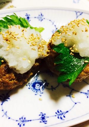 大葉と舞茸香る和風ハンバーグ-レシピのメイン写真