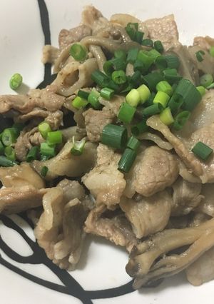簡単！豚肉と舞茸のマヨぽん炒め-レシピのメイン写真