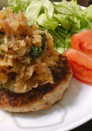 ミョウガと大葉のおろしハンバーグ-レシピのメイン写真