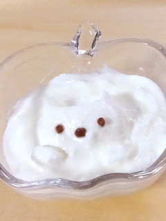 簡単♪ねこヨーグルトアート-レシピのメイン写真
