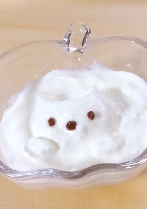 簡単♪ねこヨーグルトアート-レシピのメイン写真