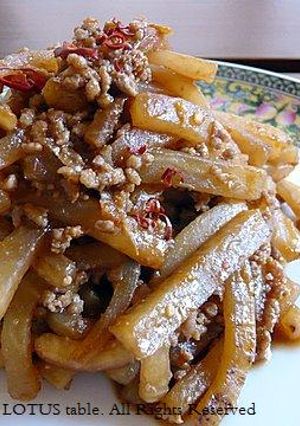 大根の肉みそ炒め-レシピのメイン写真