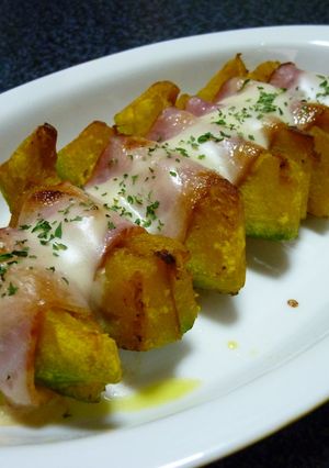 かぼちゃとベーコンのグラタン風-レシピのメイン写真