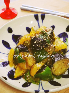 ニンニク甘味噌な揚げ茄子ピーマン-レシピのメイン写真