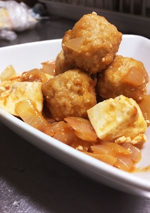 豆腐と肉団子のミートソース和え-レシピのメイン写真