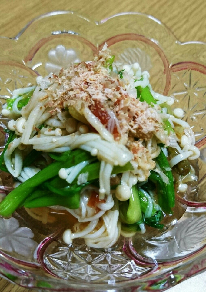 旨い(*^^*)芹とえのきの梅肉和え♪-レシピのメイン写真