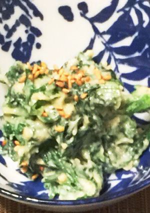 春菊と豆腐の味噌漬け和え-レシピのメイン写真