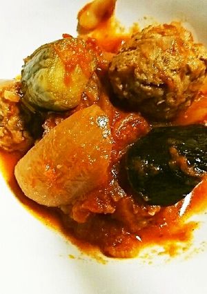 ミートボールとなすのトマト煮-レシピのメイン写真