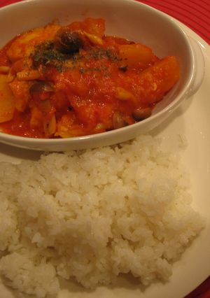 簡単！鶏肉のトマトクリーム煮-レシピのメイン写真