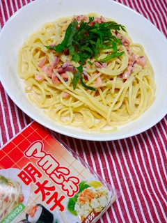 簡単!イカと明太子のクリームパスタ-レシピのメイン写真