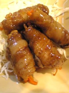 野菜の豚肉巻き 焼肉のタレ味-レシピのメイン写真