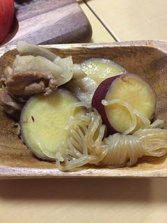 さつまいもと豚バラの煮物⭐︎-レシピのメイン写真