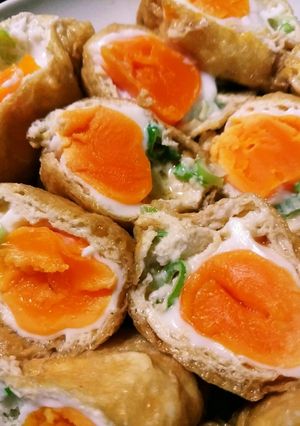 簡単!たまごの巾着煮♪-レシピのメイン写真