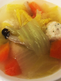 鶏団子と白菜のスープ-レシピのメイン写真