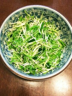 超簡単!水菜とじゃこのサラダ-レシピのメイン写真