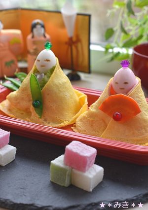 ひな祭りに✿ちらしずしのお雛様✿-レシピのメイン写真