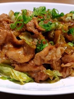 豚の角煮の煮汁で豚肉とキャベツの煮炒め-レシピのメイン写真