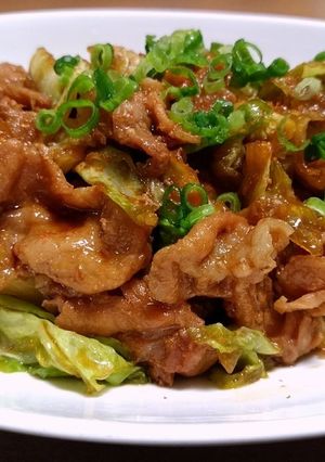 豚の角煮の煮汁で豚肉とキャベツの煮炒め-レシピのメイン写真