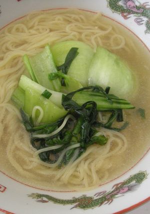 青菜炒め乗せラーメン-レシピのメイン写真