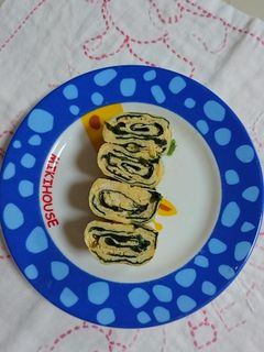 お弁当。卵焼き。わかめいり。-レシピのメイン写真