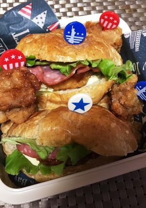 娘･M,s弁当 簡単クロワッサンサンド-レシピのメイン写真