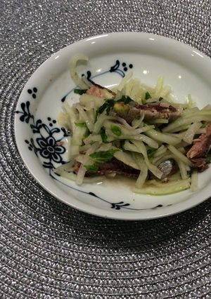 大根とセロリとオイルサーディンのサラダ-レシピのメイン写真