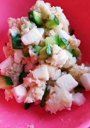 シャキシャキほくほく♪長芋マッシュサラダ-レシピのメイン写真