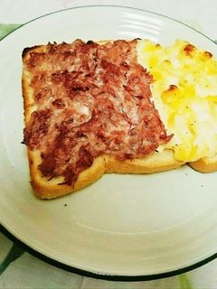 簡単♪コンビーフマヨ&ゆで卵マヨトースト-レシピのメイン写真