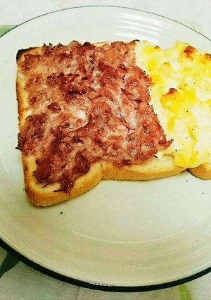 簡単♪コンビーフマヨ&ゆで卵マヨトースト-レシピのメイン写真