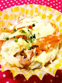 お弁当に!カニカマのマヨ焼き-レシピのメイン写真
