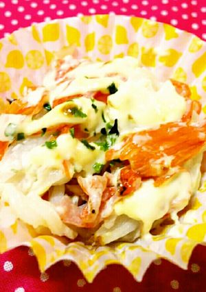 お弁当に！カニカマのマヨ焼き-レシピのメイン写真