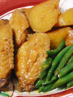 鶏手羽とジャガイモの甘辛煮-レシピのメイン写真