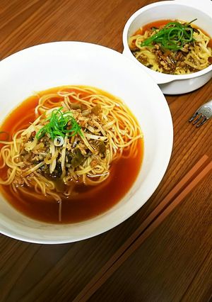 もやしと高菜のあんかけラーメン-レシピのメイン写真