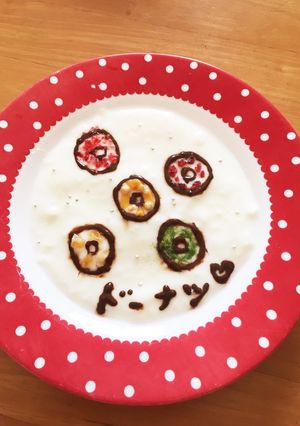 ヘルシーなカラフルドーナツアート☆-レシピのメイン写真