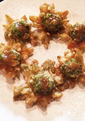 ふきのとうの天ぷら♡甘味噌添え-レシピのメイン写真