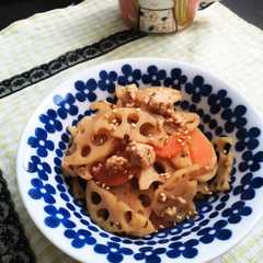 รูปของ ひき肉入り☆きんぴられんこん☆