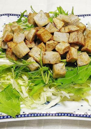 揚げさといもと水菜のサラダ-レシピのメイン写真