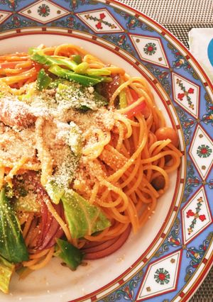 ウインナーと野菜のナポリタン-レシピのメイン写真